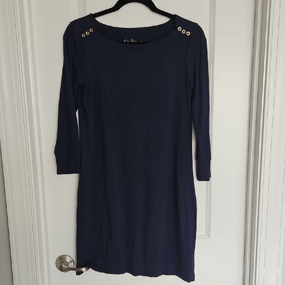 Lilly Pulitzer UPF 50+ Sophie Dress In Navy